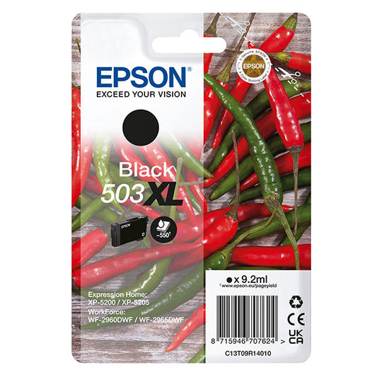 EPSON - C13T09R14010 - Epson - Cartuccia - Nero - 503XL - C13T09R14010 - 9,2 ml