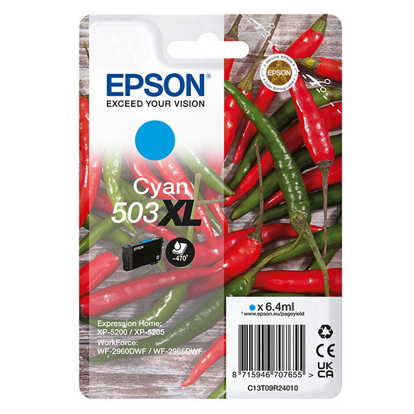 EPSON - C13T09R24010 - Epson - Cartuccia - Ciano - 503XL - C13T09R24010 - 6,4 ml