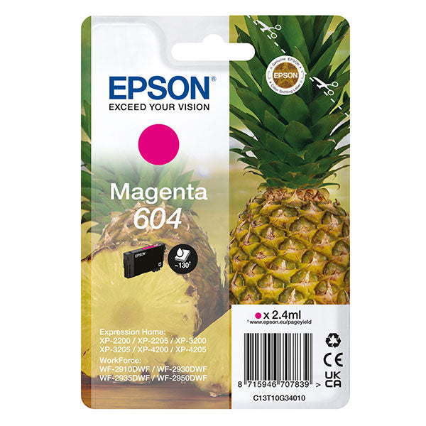 EPSON - C13T10G34010 - Epson - Cartuccia - Magenta - 604 - C13T10G34010 - 2,4 ml