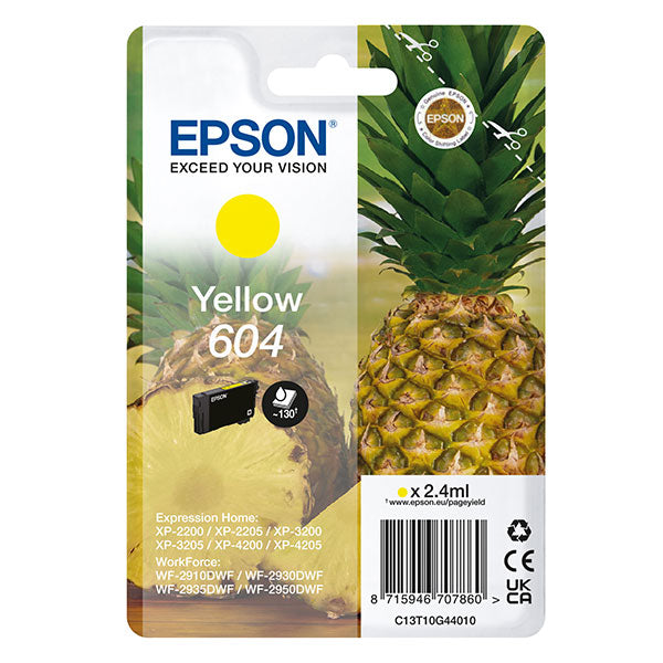 EPSON - C13T10G44010 - Epson - Cartuccia - Giallo - 604 - C13T10G44010 - 2,4 ml