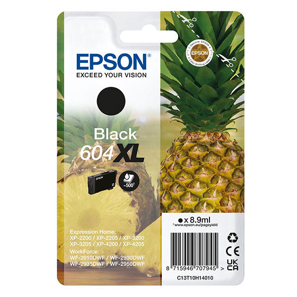 EPSON - C13T10H14010 - Epson - Cartuccia - Nero - 604XL - C13T10H14010 - 8,9 ml