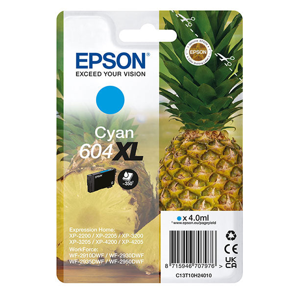 EPSON - C13T10H24010 - Epson - Cartuccia - Ciano - 604XL - C13T10H24010 - 4 ml