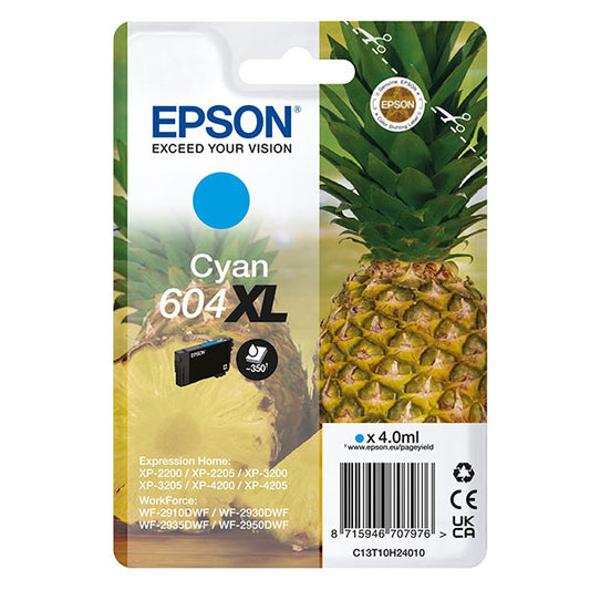 EPSON - C13T10H24010 - Epson - Cartuccia - Ciano - 604XL - C13T10H24010 - 4 ml