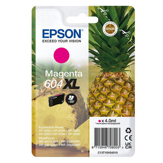 EPSON - C13T10H34010 - Epson - Cartuccia - Magenta - 604XL - C13T10H34010 - 4 ml