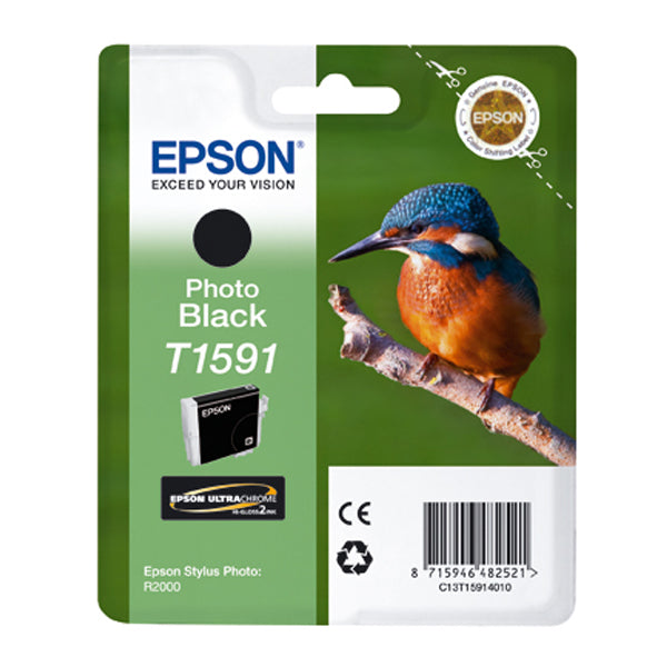 EPSON - C13T15914010 - Epson - Cartuccia ink - Nero - T1591 - C13T15914010 - 17ml