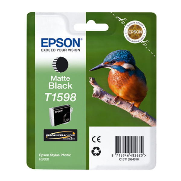 EPSON - C13T15984010 - Epson - Cartuccia ink - Nero opaco - T1598 - C13T15984010 - 17ml