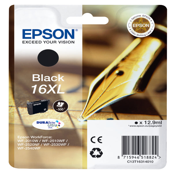 EPSON - C13T16314012 - Epson - Cartuccia ink - 16XL - Nero - C13T16314012 - 12,9ml