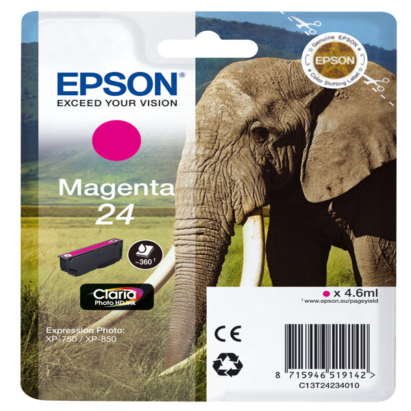 EPSON - C13T24234012 - Epson - Cartuccia ink - 24 - Magenta - C13T24234012 - 4,6ml
