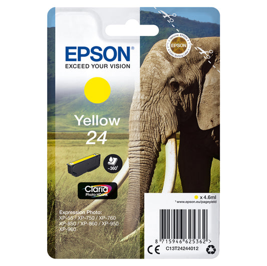 EPSON - C13T24244012 - Epson - Cartuccia ink - 24 - Giallo - C13T24244012 - 4,6ml