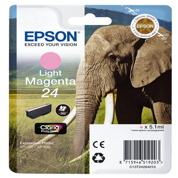 EPSON - C13T24264012 - Epson - Cartuccia ink - 24 - Magenta chiaro - C13T24264012 - 5,1ml