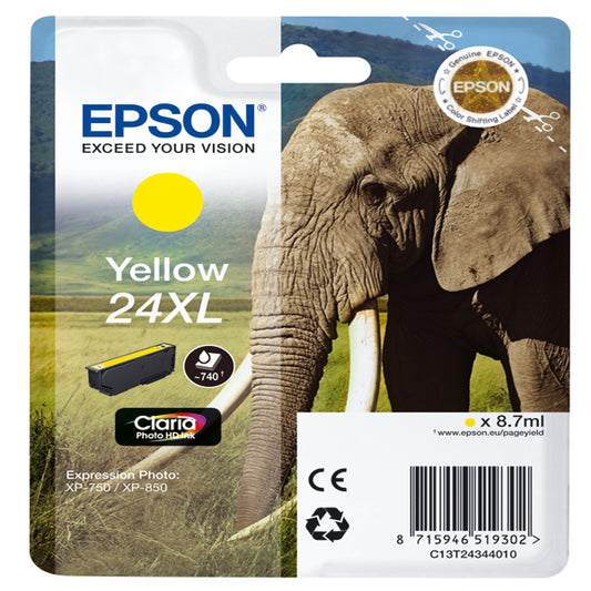 EPSON - C13T24344012 - Epson - Cartuccia ink - 24XL - Giallo - C13T24324012 - 8,7ml