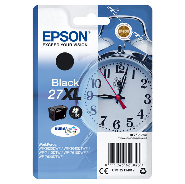 EPSON - C13T27114012 - Epson - Cartuccia ink - 27XL - Nero - C13T27114012 - 17,7ml