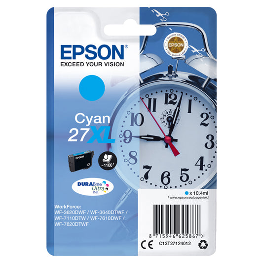 EPSON - C13T27124012 - Epson - Cartuccia ink - 27XL - Ciano - C13T27124012 - 10,4ml