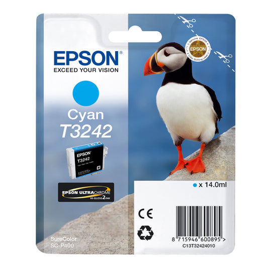 EPSON - C13T32424010 - Epson - Cartuccia ink - Ciano - T3242 - C13T32424010 - 14ml