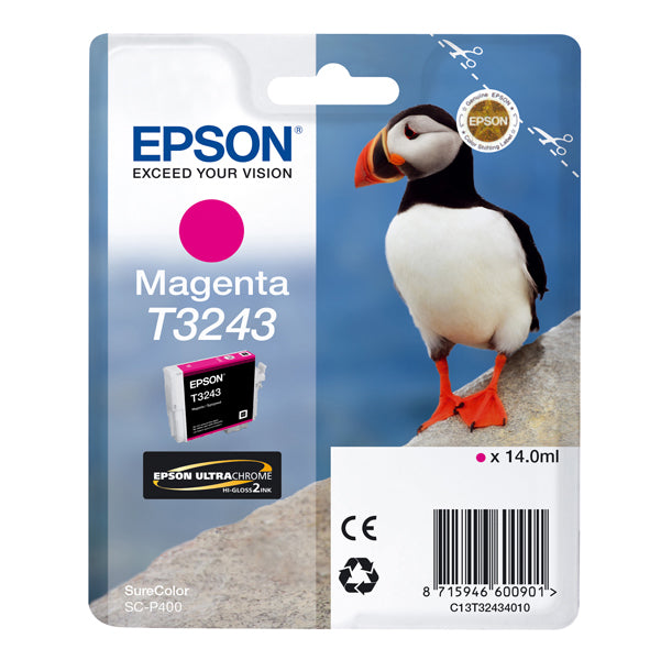 EPSON - C13T32434010 - Epson - Cartuccia ink - Magenta - T3243 - C13T32434010 - 14ml