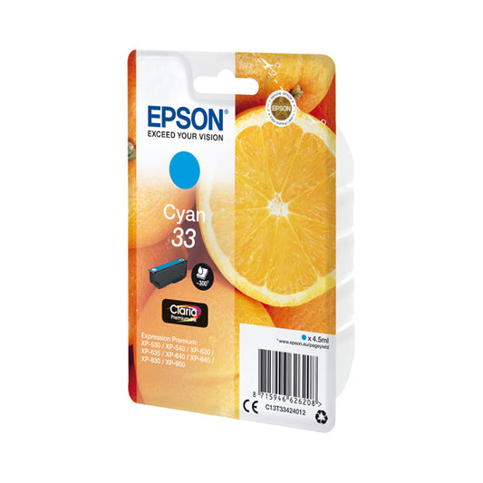 EPSON - C13T33424012 - Epson - Cartuccia ink - 33 - Ciano - C13T33424012 - 6,4ml