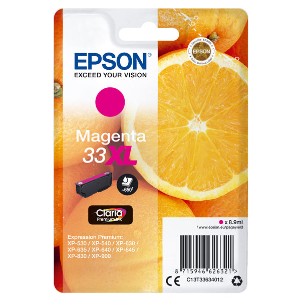 EPSON - C13T33634012 - Epson - Cartuccia ink - 33XL - Magenta - C13T33634012 - 8,9ml