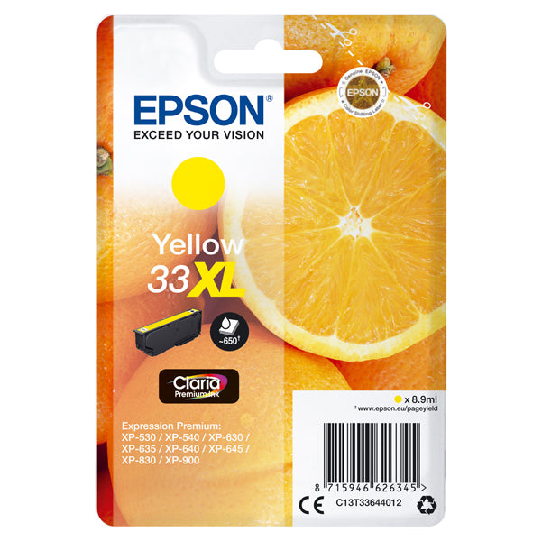 EPSON - C13T33644012 - Epson - Cartuccia ink - 33XL - Giallo - C13T33644012 - 8,9ml