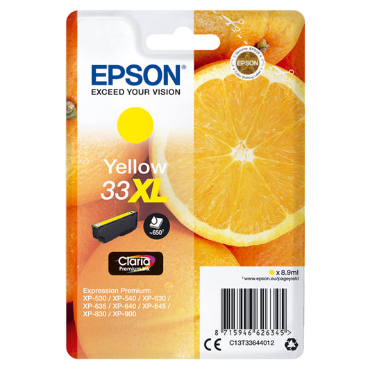 EPSON - C13T33644012 - Epson - Cartuccia ink - 33XL - Giallo - C13T33644012 - 8,9ml