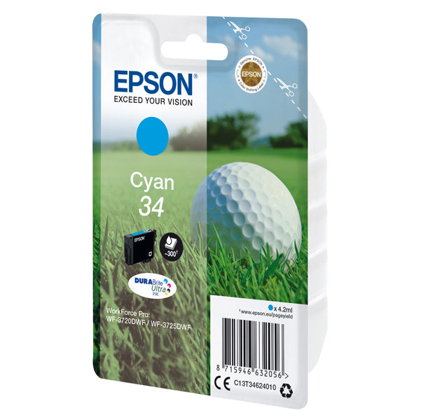 EPSON - C13T34624010 - Epson - Cartuccia ink - 34 - Ciano - C13T34624010 - 4,2ml