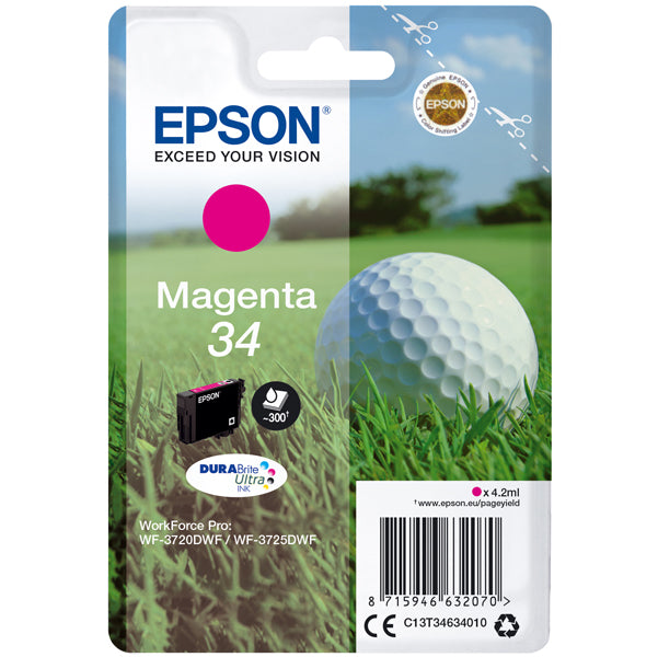 EPSON - C13T34634010 - Epson - Cartuccia ink - 34 - Magenta - C13T34634010 - 4,2ml