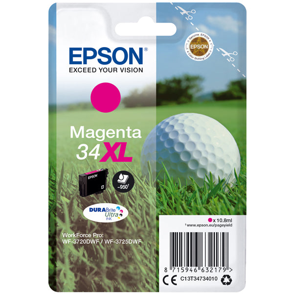 EPSON - C13T34734010 - Epson - Cartuccia ink - 34XL - Magenta - C13T34734010 - 10,8ml
