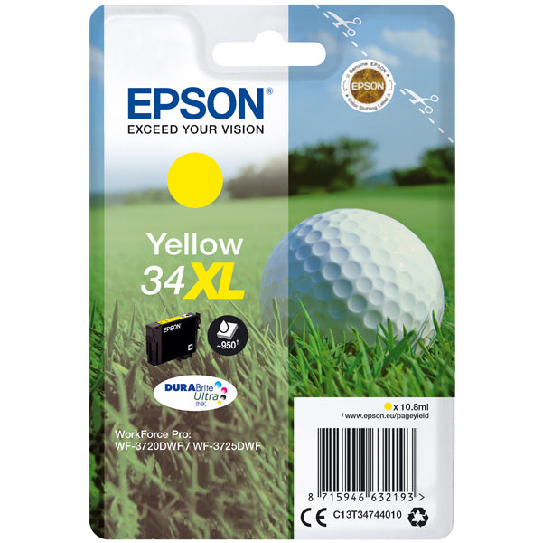 EPSON - C13T34744010 - Epson - Cartuccia ink - 34XL - Giallo - C13T34744010 - 10,8ml