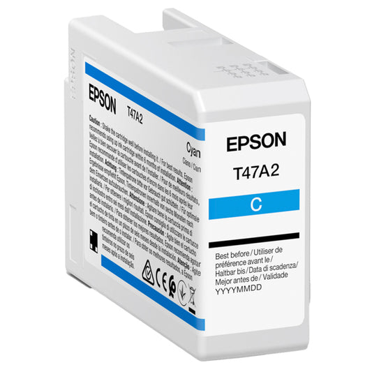 EPSON - C13T47A200 - Epson - Cartuccia UltraCrome Pro 10 - Ciano - C13T47A200 - 50 ml