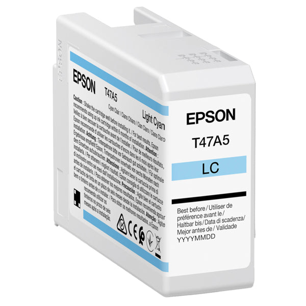 EPSON - C13T47A500 - Epson - Cartuccia UltraCrome Pro 10 - Ciano Chiaro - C13T47A500 - 50 ml