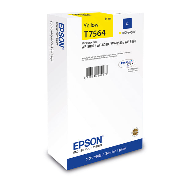 EPSON - C13T756440 - Epson - Tanica - Giallo - T7564 - C13T756440  - 14ml