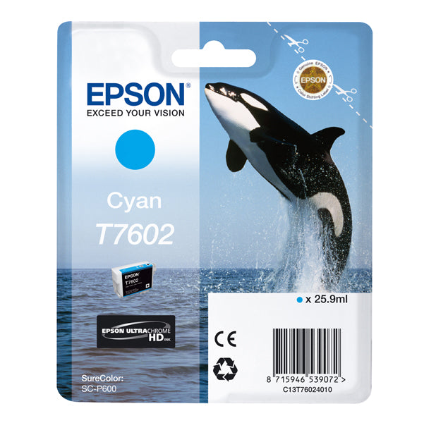 EPSON - C13T76024010 - Epson - Cartuccia ink - Ciano - T7602 - C13T76024010 - 25,9ml