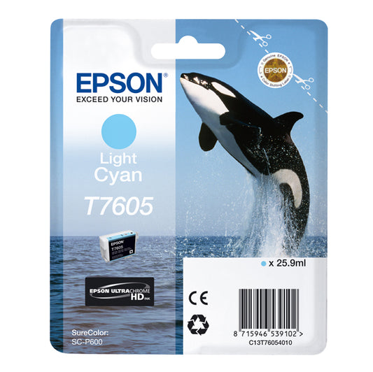 EPSON - C13T76054010 - Epson - Cartuccia ink - Ciano chiaro - T7605 - C13T76054010 - 25,9ml