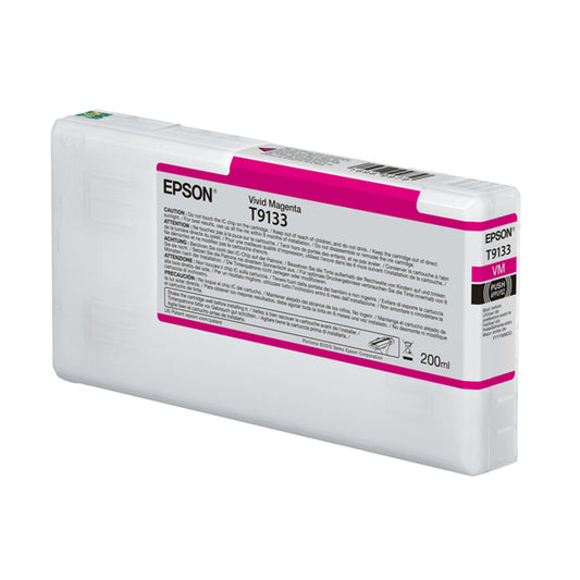 EPSON - C13T91330N - Epson Cartuccia T9133 Vivid Magenta 200 ml - EPST91330N -  Conf. da 1 Pz.