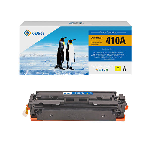 G&G - GG-PH412UY - GG - Toner Compatibile per Hp CF412A- Giallo - 2.300 pag