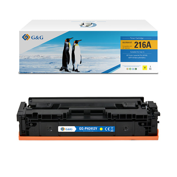 G&G - GG-PH2412Y - GG - Toner Compatibile per Hp W2412A- Giallo - 850 pag