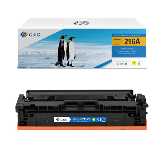 G&G - GG-PH2412Y - GG - Toner Compatibile per Hp W2412A- Giallo - 850 pag