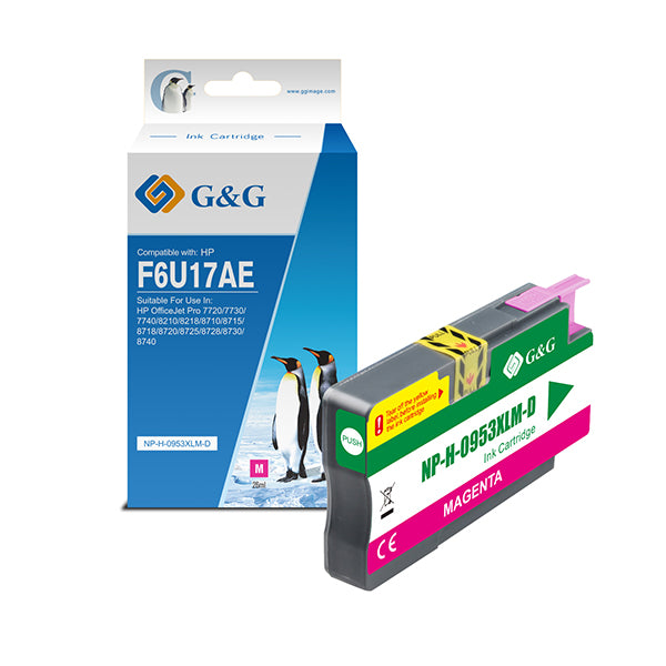 G&G - NP-H-0953XLM-D - GG - Cartuccia ink Compatibile per HP 953XL - Magenta