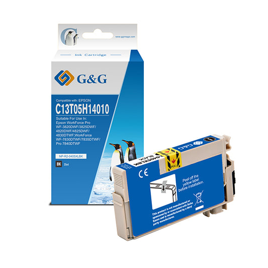 G&G - NP-R2-0405XLBK - GG - Cartuccia ink Compatibile per Epson WorkForce Pro WF-3820DWF-3825DWF-4820DWF - Nero