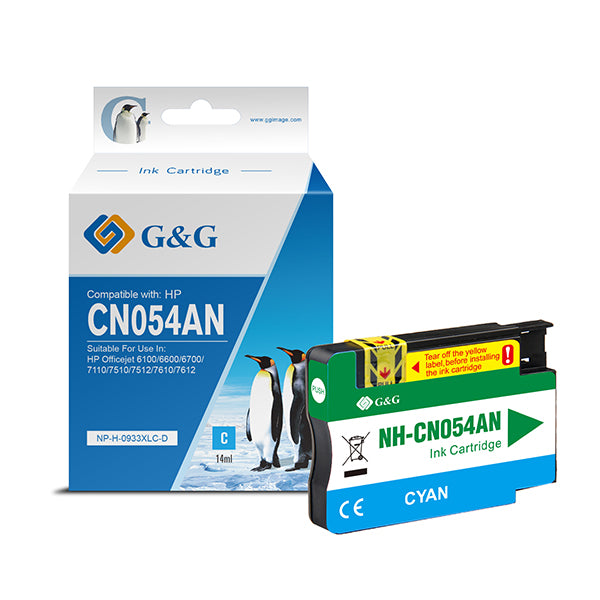 G&G - NP-H-0933XLC-D - GG - Cartuccia ink Compatibile per HP 933 - Ciano