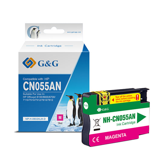 G&G - NP-H-0933XLM-D - GG - Cartuccia ink Compatibile per HP 933 - Magenta