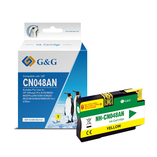 G&G - NP-H-0951XLY-D - GG - Cartuccia ink Compatibile per HP 951- Giallo