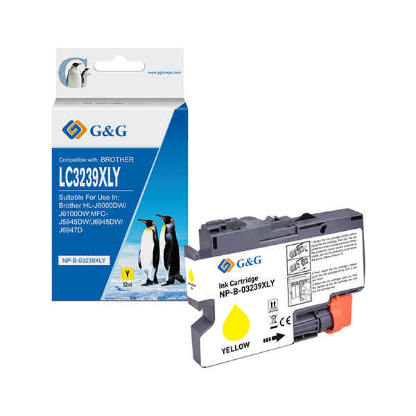 G&G - NP-B-003239XLY - GG - Cartuccia ink Compatibile per Brother HL-J6000DW-J6100DWMFC-J5945DW - Giallo