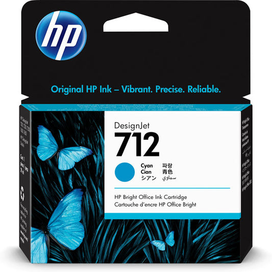 HP - 3ED67A - Hp - Cartuccia Ink originale - 712 - blu ciano - 3ED67A - 29 ml