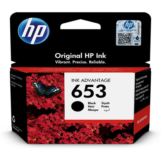 HP - 3YM75AE - Hp - Cartuccia ink originale- 653 - nero - 3YM75AE - 360 pag