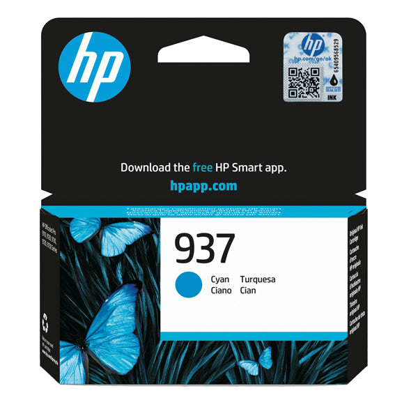HP - 4S6W2NE - Hp Cartuccia ink 937 Ciano - HP4S6W2NE -  Conf. da 1 Pz.