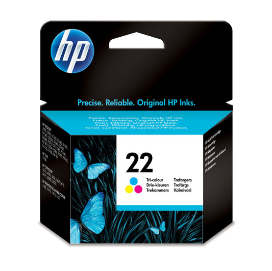 HP - C9352AE - Hp - Cartuccia ink originale - 22 - C-M-Y - C9352AE - 165 pag