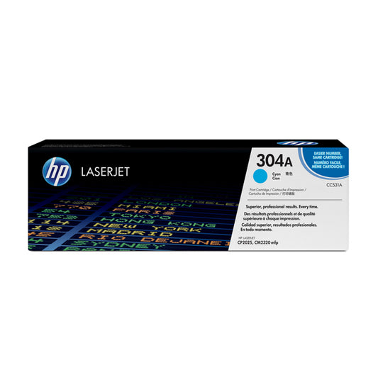 HP - CC531A - Hp - Toner originale - 304A - Ciano - CC531A - 2.800 pag