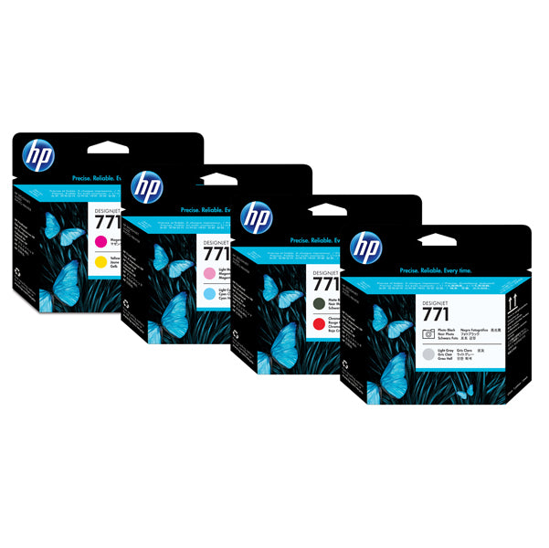 HP - CE017A - Hp - Testina di stampa originale - 771 - Nero opaco - Rosso cromatico - CE017A - 775 pag