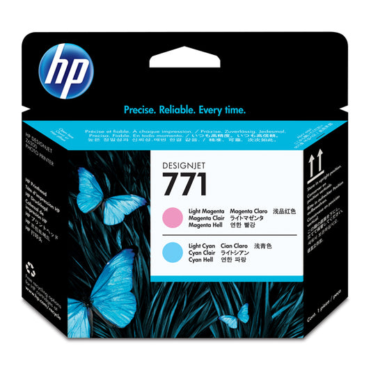 HP - CE019A - Hp - Testina di stampa originale - 771 - Magenta chiaro - Ciano chiaro - CE019A - 775 pag