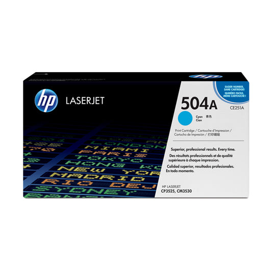 HP - CE251A - Hp - Toner originale - 504A - Ciano - CE251A - 7.000 pag
